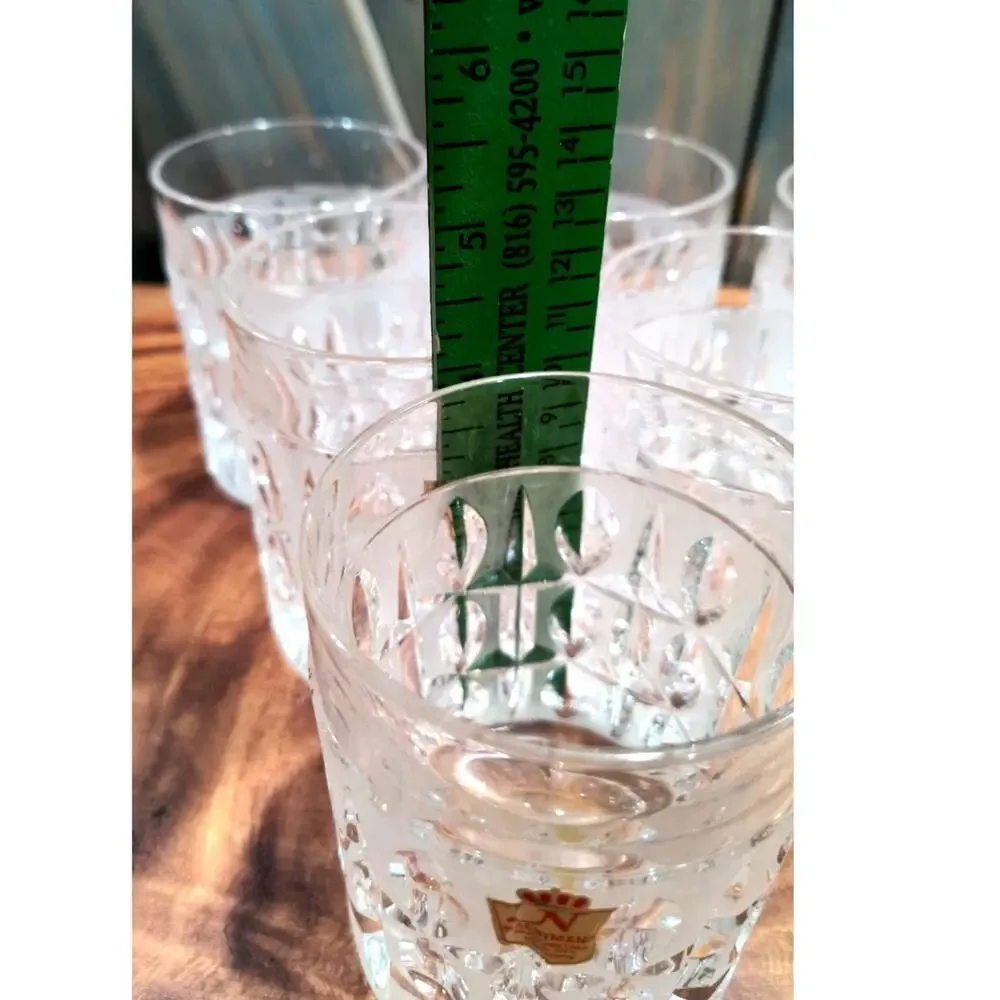 663. Nachtmann Leaded Crystal Whiskey Low Ball Tumbler Set of 6 Made In Germany